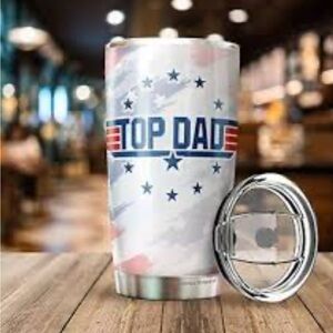 Top Dad Tumbler with Lid